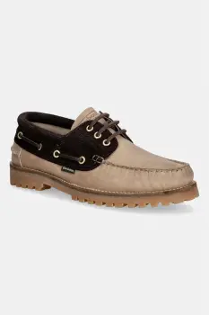 Barbour mocasini barbati de piele Deck imagine