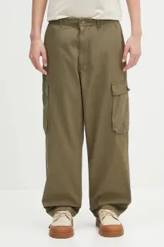 Barbour pantaloni de bumbac Barbour Westmorland Ripstop Trouser culoarea verde, cu fason cargo, MTR0762 imagine