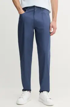 Barbour pantaloni Lightweight Stretch Regular Fit Chino barbati, culoarea albastru marin, drept, MTR0758 imagine