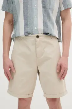 Barbour pantaloni scurti culoarea bej imagine