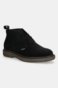 Barbour pantofi de piele intoarsa Blaine culoarea negru, MFO0820BK12 imagine