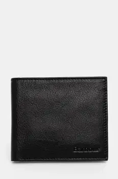 Barbour portofel de piele barbati, culoarea negru imagine