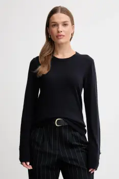 Barbour pulover de lana CARLBY culoarea bleumarin, light, LKN1686 imagine