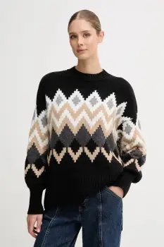 Barbour pulover de lana CECELIA culoarea negru, LKN1676 imagine