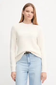 Barbour pulover de lana culoarea bej, LKN1666 imagine