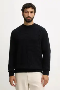 Barbour pulover de lana culoarea bej, MKN1605 imagine