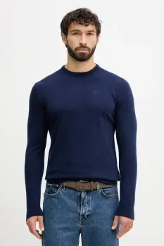 Barbour pulover de lana culoarea maro, MKN0345 imagine