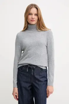 Barbour pulover de lana culoarea negru, light, cu guler, LKN1077 imagine