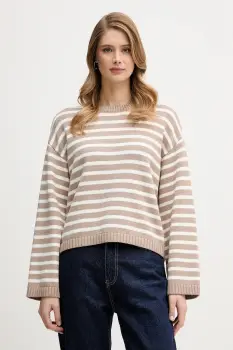 Barbour pulover din amestec de casmir Rosie culoarea bej, LKN1725 imagine