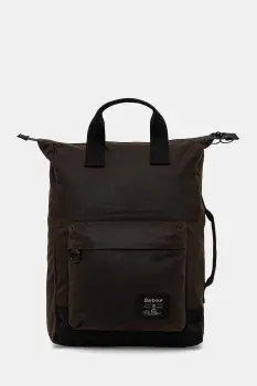 Barbour rucsac Field Wax culoarea verde, mare, uni, UBA0714 imagine