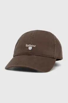 Barbour sapca de baseball din bumbac Sports Caps culoarea verde, cu imprimeu, MHA0274 imagine