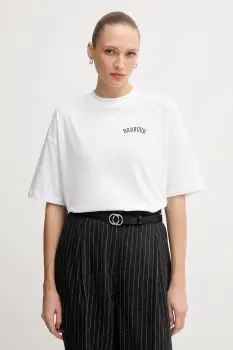 Barbour tricou din bumbac CLAYDON culoarea alb, LTS0687 imagine