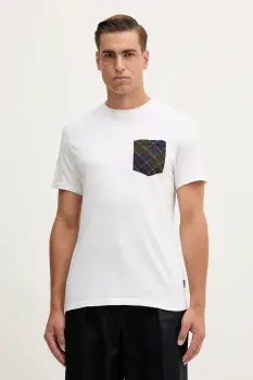 Barbour tricou din bumbac culoarea alb, cu imprimeu, MTS1470 imagine