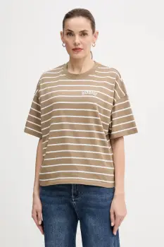 Barbour tricou din bumbac FAYE culoarea bej, LML0900 imagine