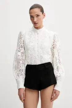 Bardot bluza culoarea alb, cu imprimeu, 59730TB3 imagine