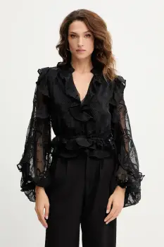 Bardot bluza culoarea alb, cu imprimeu, 59896TB2 imagine