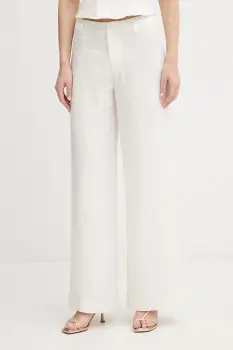 Bardot pantaloni de dama din in imagine