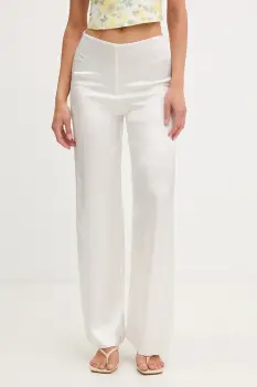 Bardot pantaloni palazzo pentru femei, din vascoza imagine