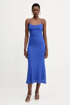 Bardot rochie ADONI culoarea violet, maxi, mulata, 57998DB1 imagine