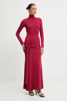 Bardot rochie ALIX culoarea maro, maxi, mulata, 59467DB imagine