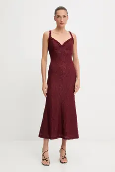 Bardot rochie culoarea negru, maxi, evazati, 59964DB imagine