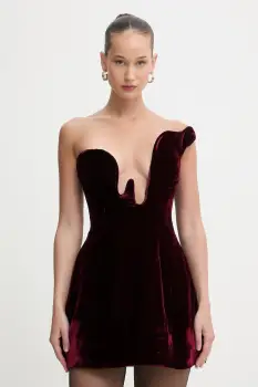 Bardot rochie de catifea imagine