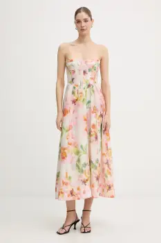 Bardot rochie de vara, cu lyocell imagine