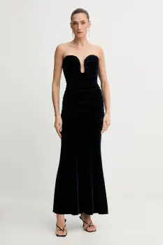 Bardot rochie ELVIRA culoarea negru, maxi, mulata, 59692DB imagine