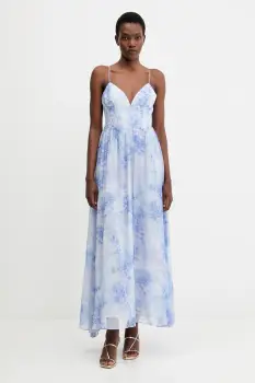 Bardot rochie maxi, evazati, 60023DB imagine