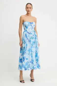 Bardot rochie midi, evazati, 58164DB4 imagine