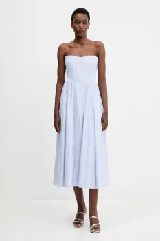 Bardot rochie midi, evazati, 58164DB6 imagine