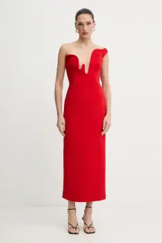 Bardot rochie ROSALYN culoarea negru, maxi, mulata, 59733DB imagine