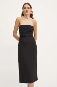 Bardot rochie WINSLOW culoarea negru, mini, mulata, 59326DB imagine