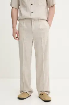 BARENA VENEZIA pantaloni Camicia Mola culoarea bej, drept, PAU5118.4150 imagine