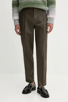 BARENA VENEZIA pantaloni de bumbac Pantalone Gazara culoarea verde, mulata, PAU5256.2785 imagine