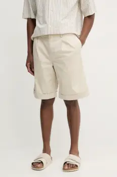 BARENA VENEZIA pantaloni scurti Camicia Mola barbati, culoarea bej, PAU5095.2672 imagine