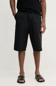 BARENA VENEZIA pantaloni scurti Camicia Mola barbati, culoarea negru, PAU5098.2736 imagine