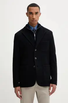 BARENA VENEZIA pulover de lana Giacca Torceo culoarea bleumarin, GIU5239.5139 imagine