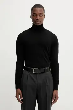 BARENA VENEZIA pulover de lana Knitwear Camio culoarea negru, light, cu guler, KNU5282.429 imagine