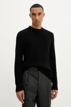 BARENA VENEZIA pulover de lana Knitwear Mareselo culoarea negru, cu turtleneck, KNU5294.509 imagine