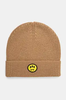 Barrow caciula de lana culoarea bej, de lana, din tesatura neteda, F4BWUAHT025 imagine