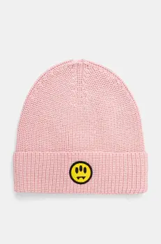 Barrow caciula de lana culoarea roz, de lana, din tesatura neteda, F4BWUAHT025 imagine