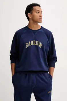 Barrow hanorac de bumbac culoarea bleumarin, cu imprimeu, F5BWUASW026 imagine