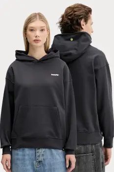 Barrow hanorac de bumbac culoarea gri, cu gluga, cu imprimeu, F5BWUAHS068 imagine