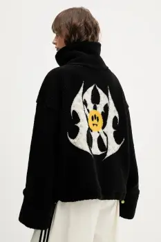 Barrow hanorac fleece culoarea negru, cu imprimeu, F5BWWOJK102 imagine