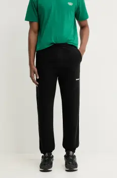 Barrow pantaloni de trening din bumbac culoarea negru, cu imprimeu, S5BWUAFP085 imagine