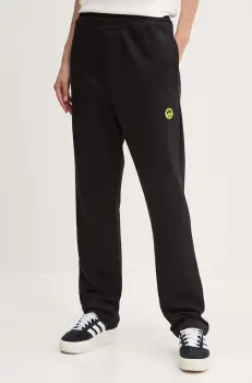 Barrow pantaloni de trening din bumbac culoarea negru, neted, F4BWUAFP140 imagine