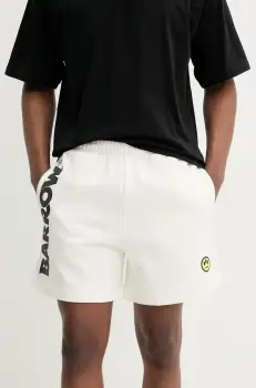 Barrow pantaloni scurti din bumbac culoarea alb, cu imprimeu, S5BWUABE089 imagine