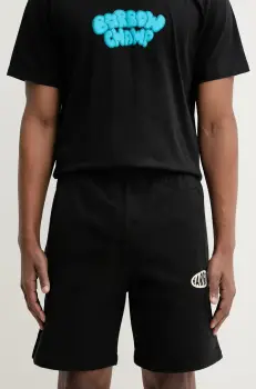 Barrow pantaloni scurti din bumbac culoarea negru, cu imprimeu, S5BWUABE064 imagine