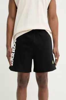 Barrow pantaloni scurti din bumbac culoarea negru, cu imprimeu, S5BWUABE089 imagine